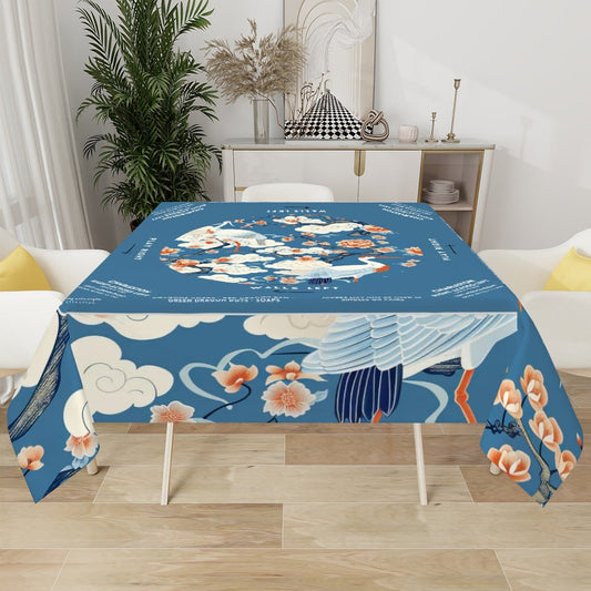 Blue Clouds Mahjong Tablecloth