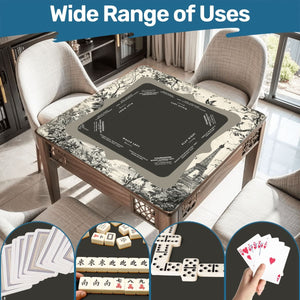 Midnight Toile Mahjong Mat with Storage Case
