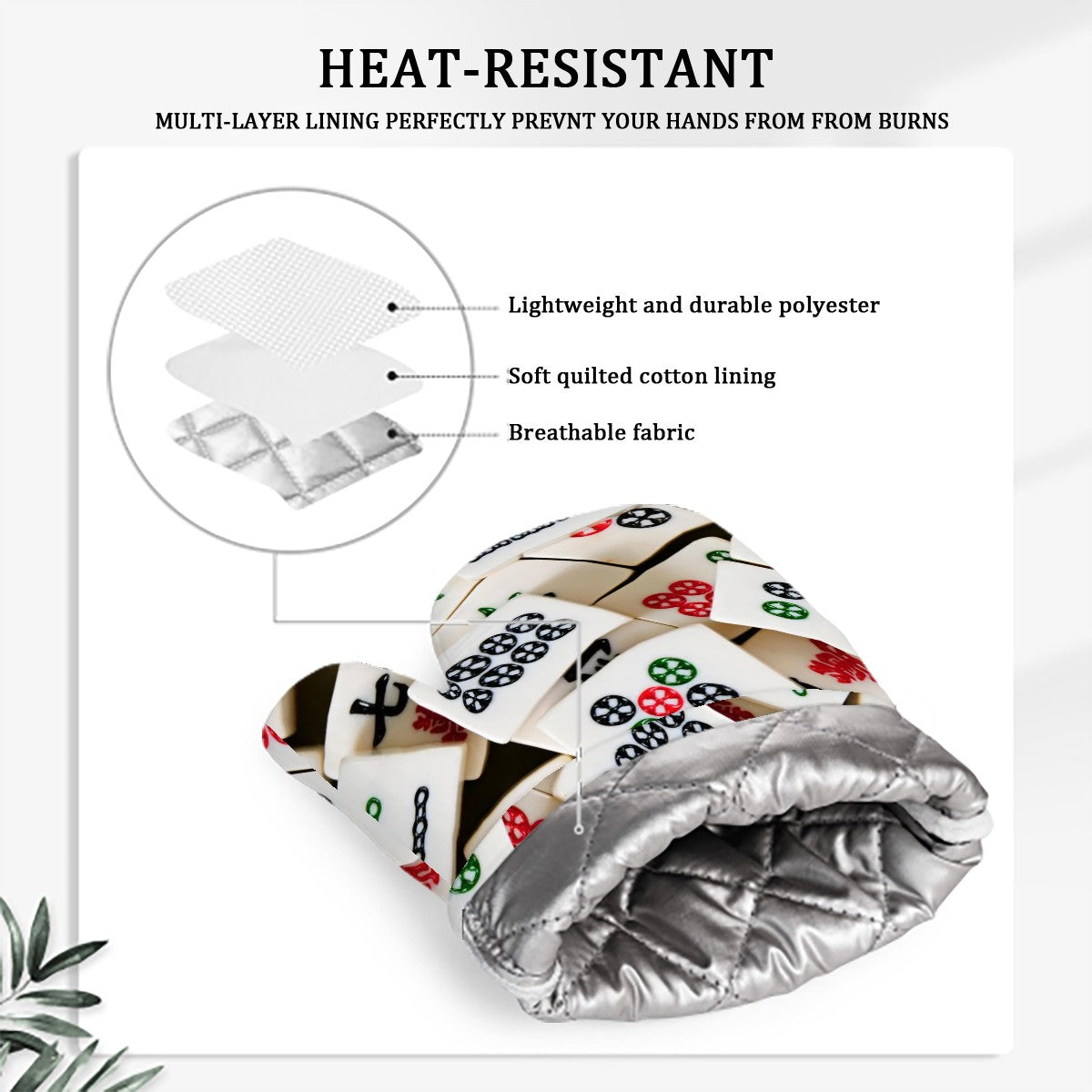 Oven Mitts and Pot Holders Sets (Right Hand)