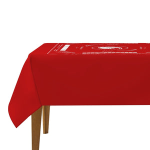 Red Dragon Mahjong Tablecloth – 60 Inch | Bold Game Table Design