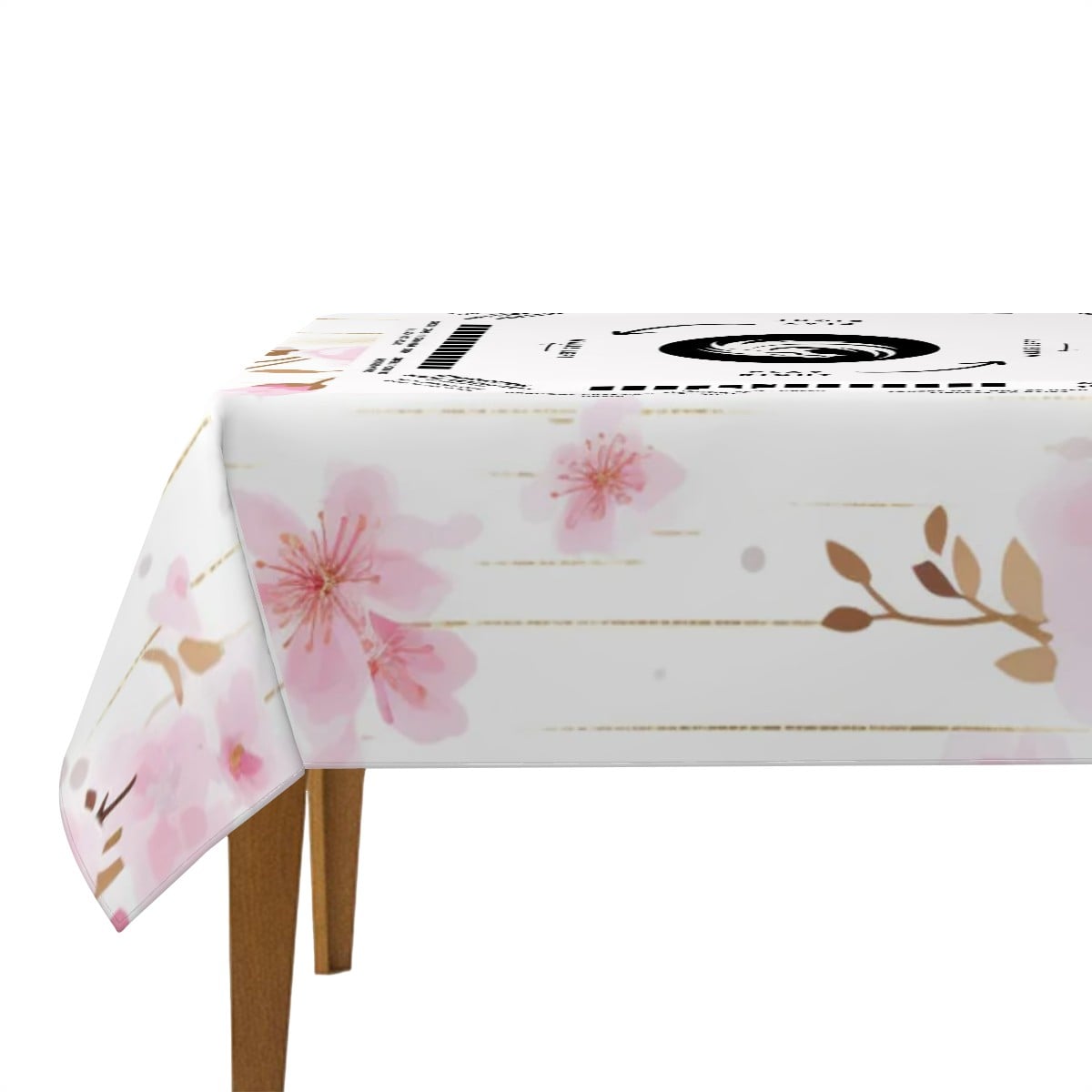 Floral Mahjong Tablecloth – 60 Inch | Soft Blossom Design