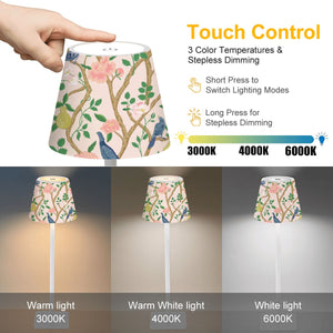 Blue Birdie Design LED Cordless Table Lamp