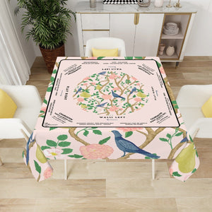 Blue Bird Mahjong Gameplay Tablecloth