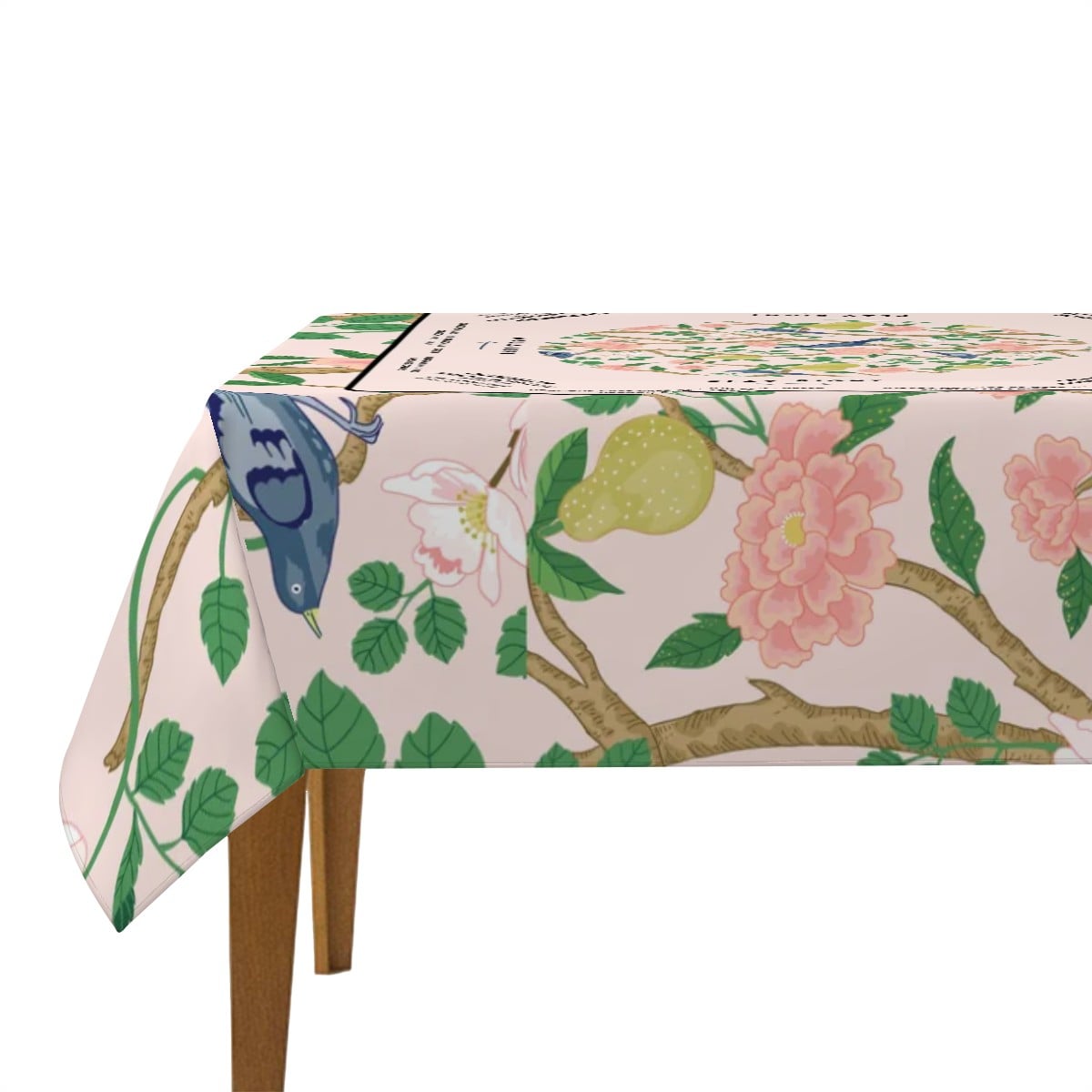 Blue Bird Mahjong Gameplay Tablecloth