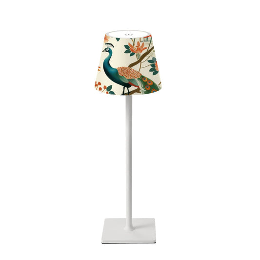 Green Peacock LED Cordless Table Lamp