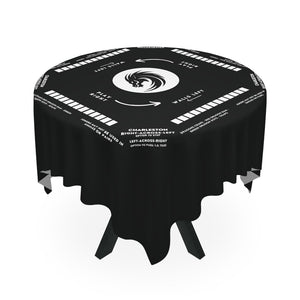 Mahjong game Tablecloth - Black and White Collection, Mahjong with rules written on the tablecloth makes it easy for beginners to learn