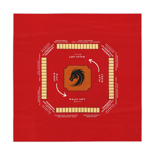 Mahjong Tablecloth, Rules and Instructions, Game Board (55.1 x 55.1)