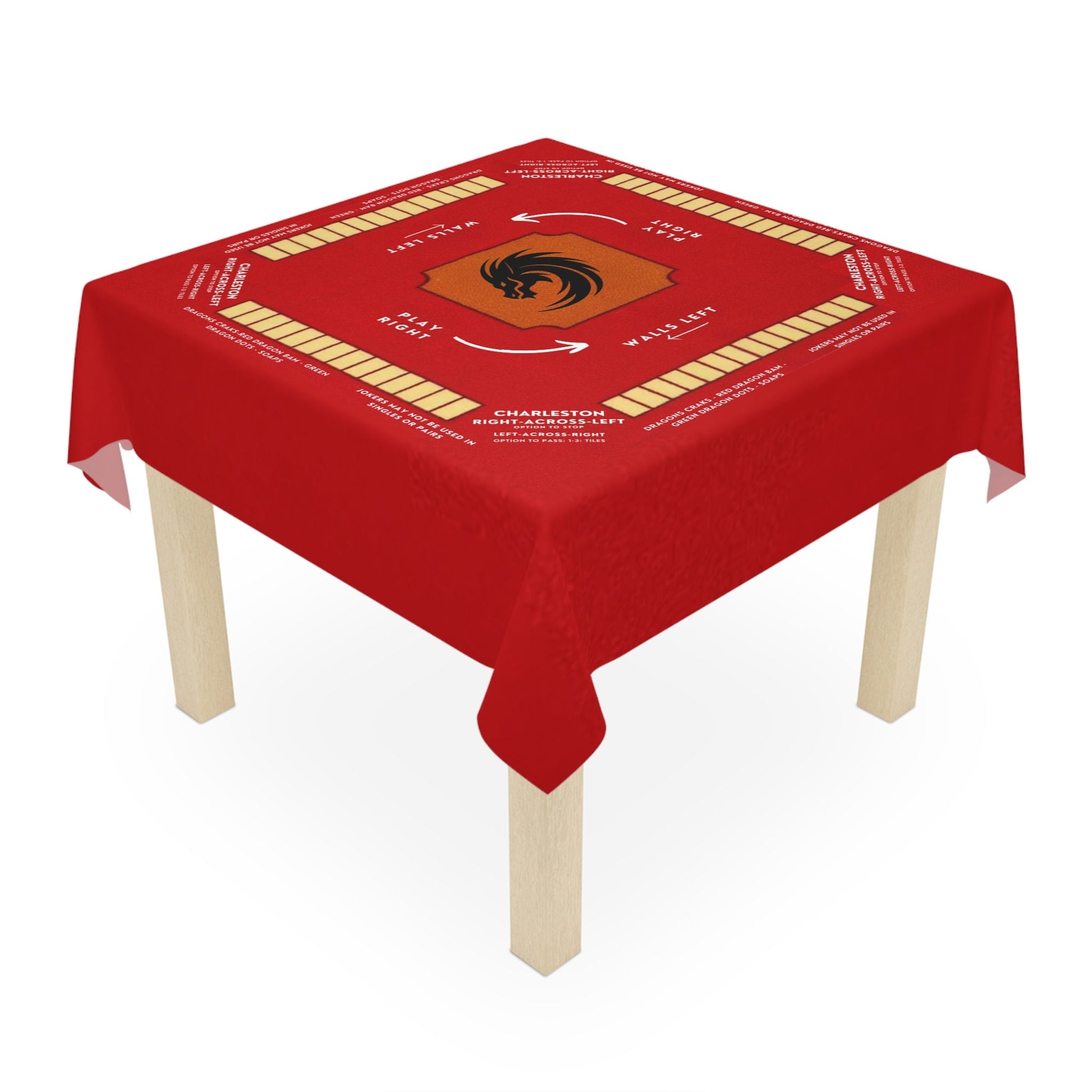Mahjong Tablecloth, Rules and Instructions, Game Board (55.1 x 55.1)