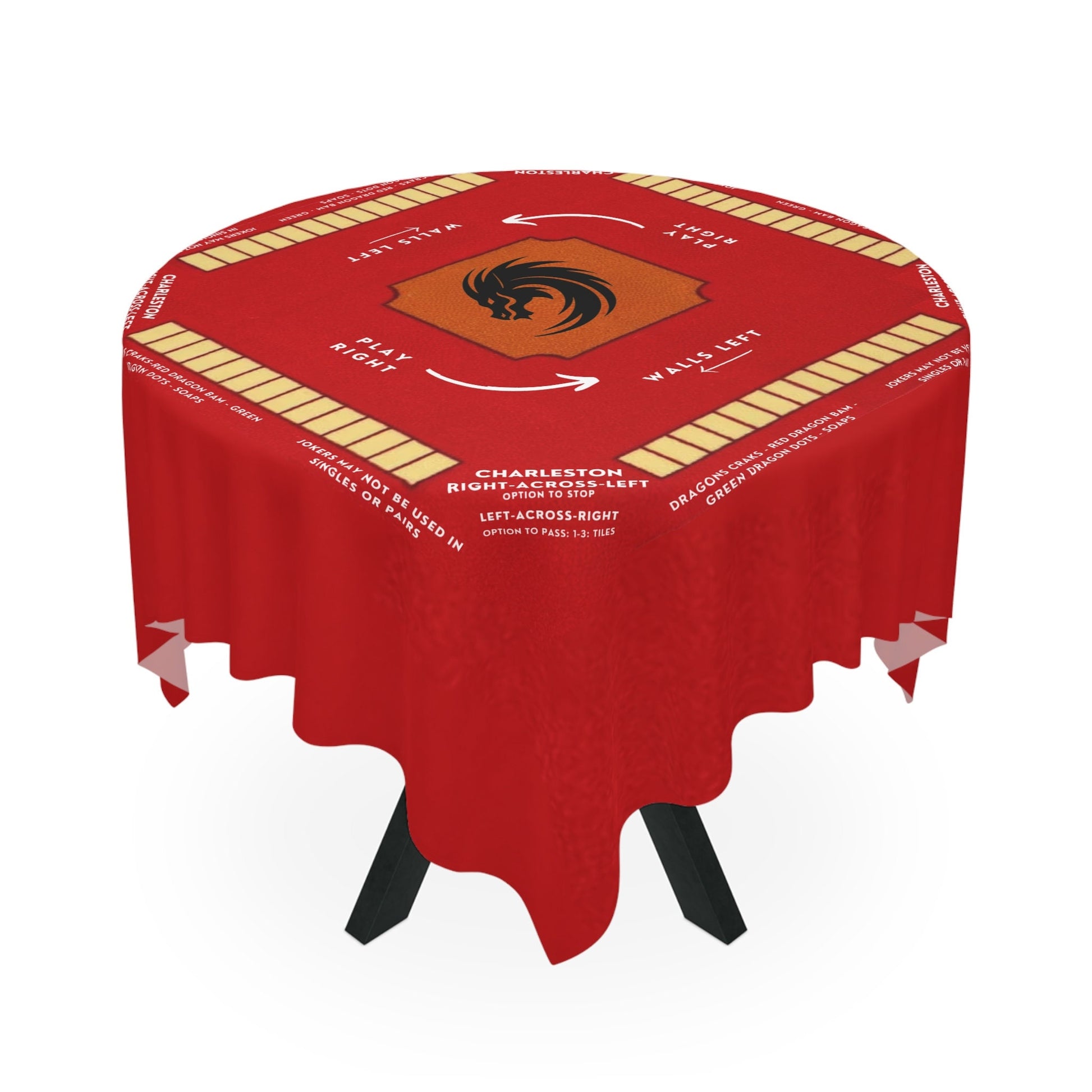 Mahjong Tablecloth, Rules and Instructions, Game Board (55.1 x 55.1)