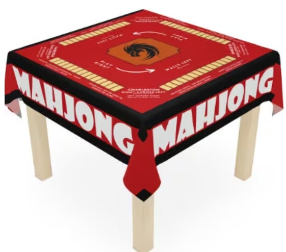 Mahjong Tablecloth, Rules and Instructions, Game Board (55.1 x 55.1)