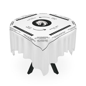 Mahjong Mat Tablecloth - Black and White Collection, Easy-to-Learn Rules 55.1 x 55.1