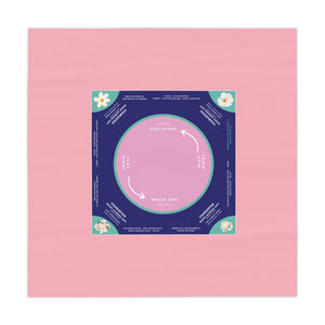 Light Pink and Blue Mahjong Tablecloth - Perfect for Mahjong Enthusiasts and Players
