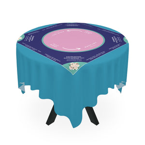 Elegant Blue and Purple Mahjong Tablecloth - Perfect for Mahjong Enthusiasts and Teams