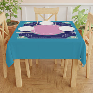 Elegant Blue and Purple Mahjong Tablecloth - Perfect for Mahjong Enthusiasts and Teams