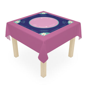 Instructional Mahjong Tablecloth for teaching Mah jongg, easy-to-follow a long rules, mah-jongg tablecloth, teachers pick