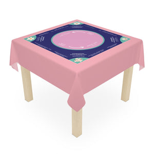 Light Pink and Blue Mahjong Tablecloth - Perfect for Mahjong Enthusiasts and Players
