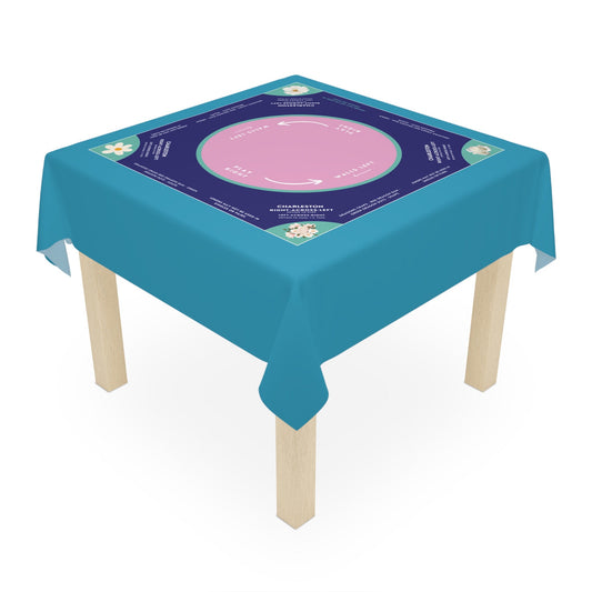 Elegant Blue and Purple Mahjong Tablecloth - Perfect for Mahjong Enthusiasts and Teams