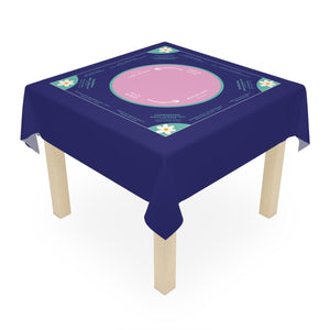 Instructional Mahjong Tablecloth for teaching Mah jongg, easy-to-follow a long rules, mah-jongg tablecloth, teachers pick