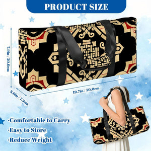 Red and Gold Mahjong Bag with Rack Holders  Geometric Mahjong Tote & Pusher Rack Storage  Mahjong Gift Set