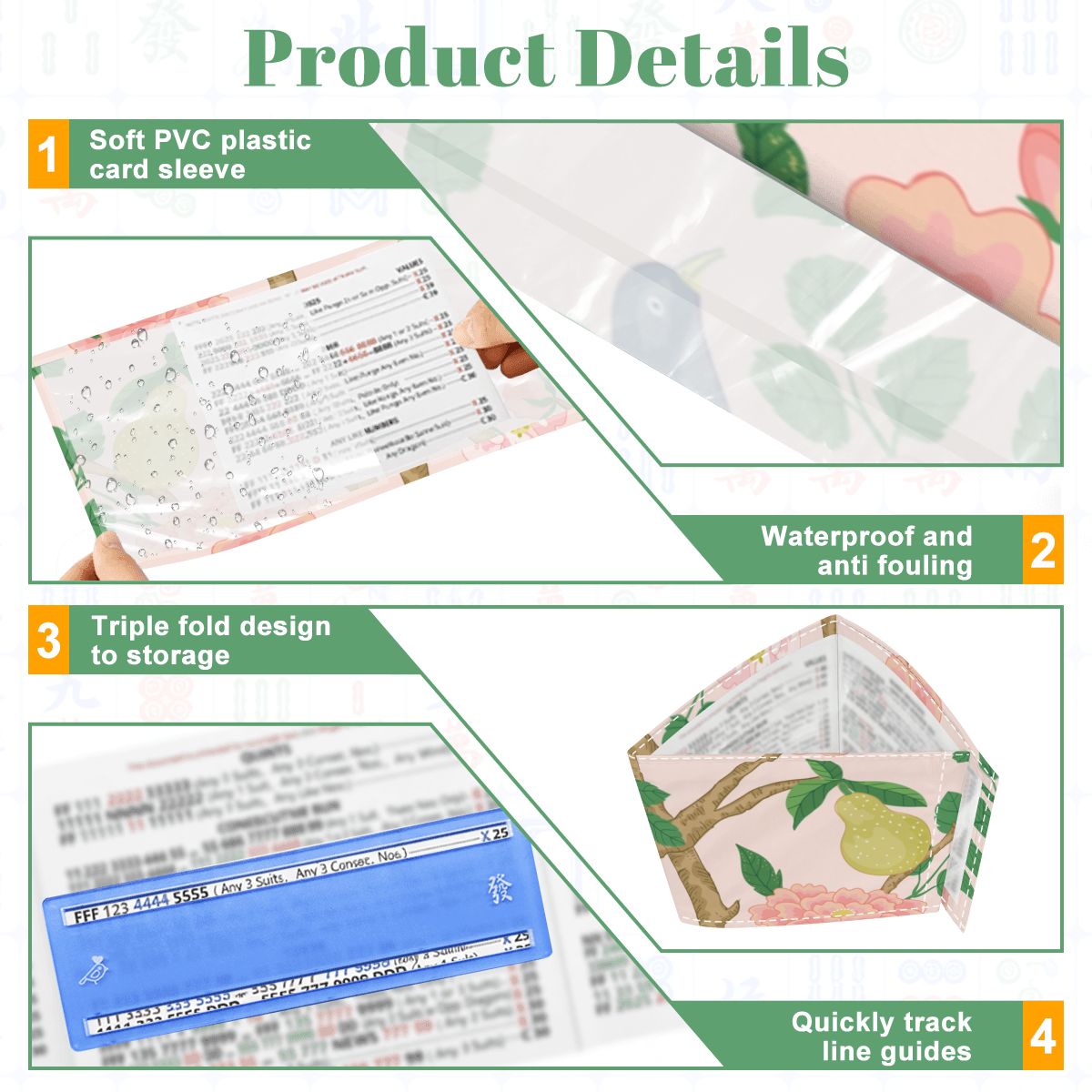 Premium Mahjong Card Holder Set (4-Pack)