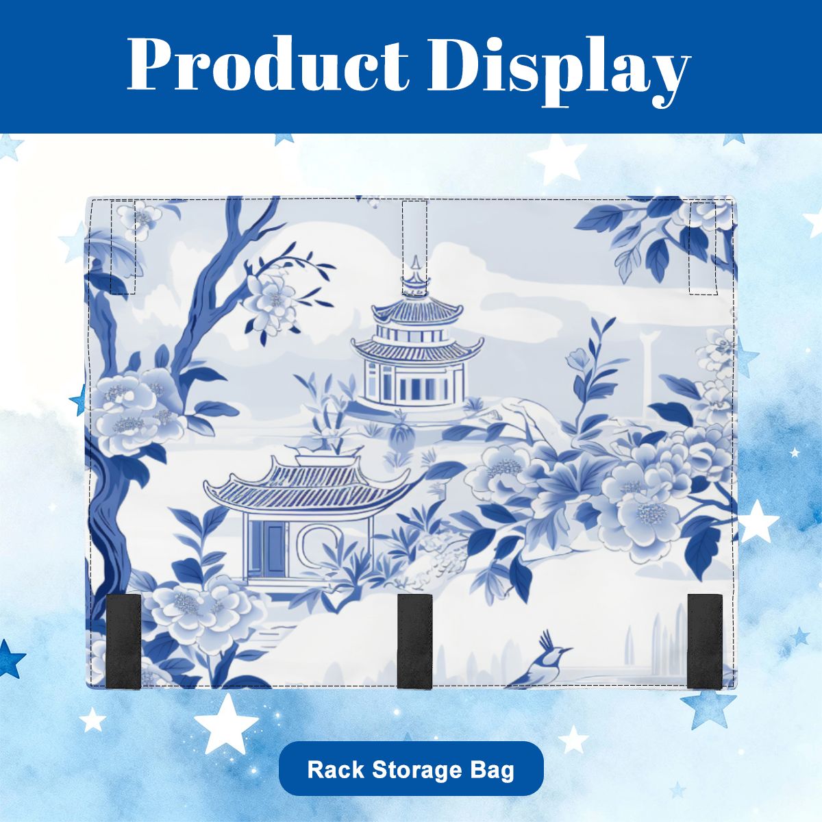 Blue Branch Mahjong Tote Bag Set