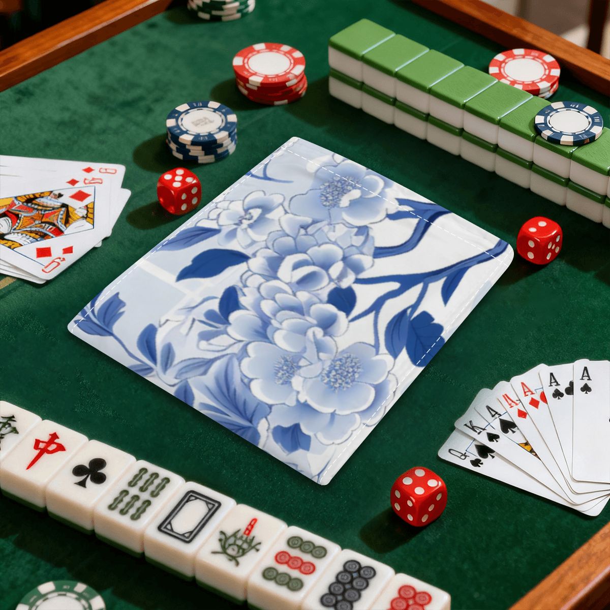 Blue Branch Card Holder