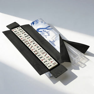 Blue Branch Mahjong Tote Bag Set